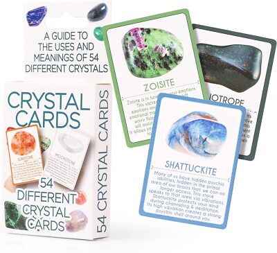 Crystal Cards - A Guide to Uses and Meanings of 54 Different Crystals! 