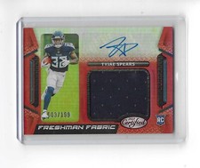 2023 Panini Certified - Freshman Fabric Signatures Mirror Red Tyjae Spears