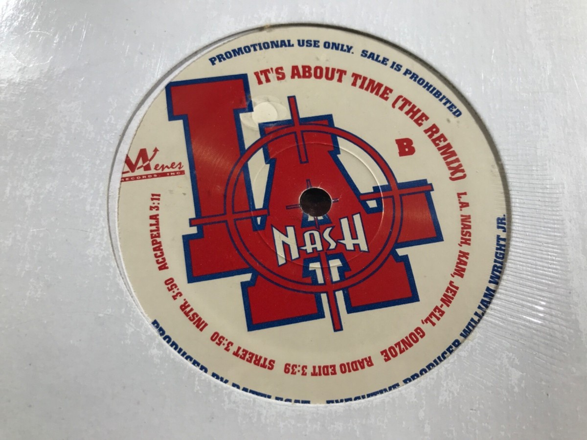 洋楽 g-rap L.A. NASH X3-65 LA NASH It's About Time .. 12” SINGLES .. SEALED