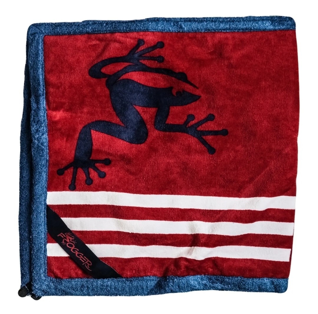 Frogger Golf Amphibian Wet/Dry Golf Towel Red/White/Blue MultiLayer