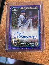 2024 Topps Chrome Purple Speckle # RA-AV Anthony Veneziano RC Autograph 184/299