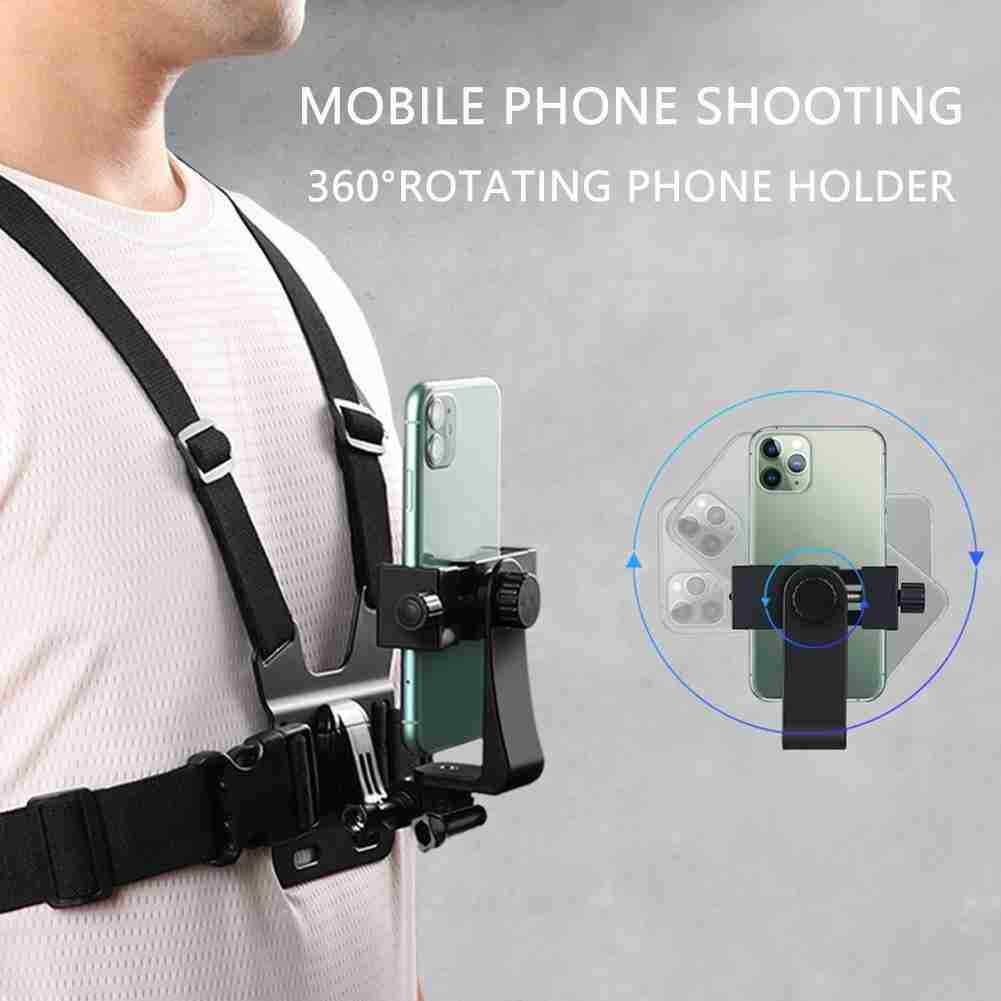 Chest Body Holder Strap Harness Mount For iPhone Cell Universal Z9B6