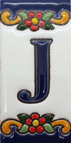 Keramik Hausnummer Zahlen Ziffern Buchstaben Symbole Kacheln Fliesen 3,5 x 7,4cm - Bild 32 von 68