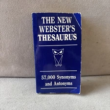 The New Webster's Thesaurus 1986 PB