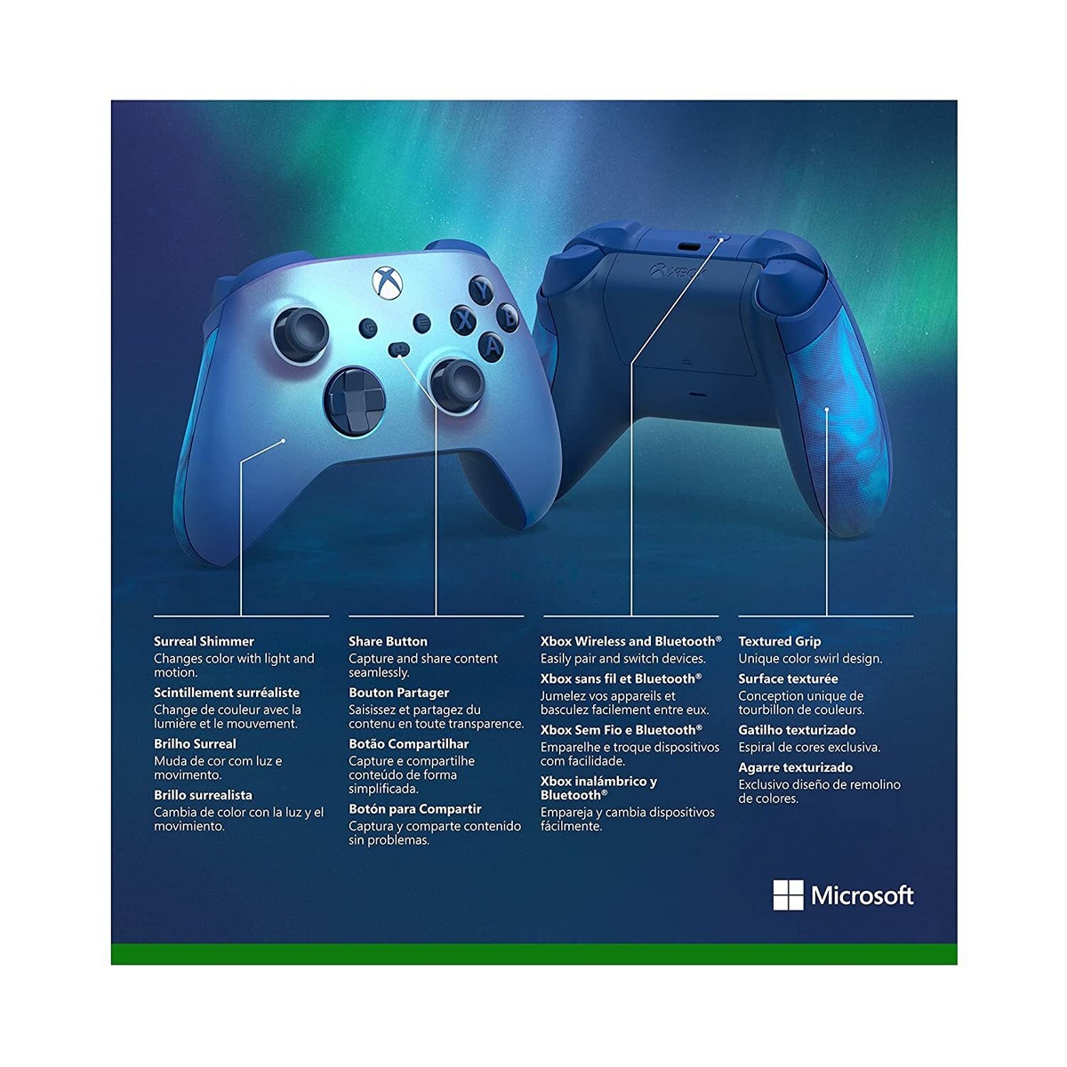 Microsoft Xbox Wireless Controller Aqua Shift Special Edition X |S