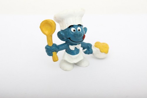 Smurfs 20042 20073 20113 Chef Cook Lot Vintage Bully Schleich - Picture 8 of 11