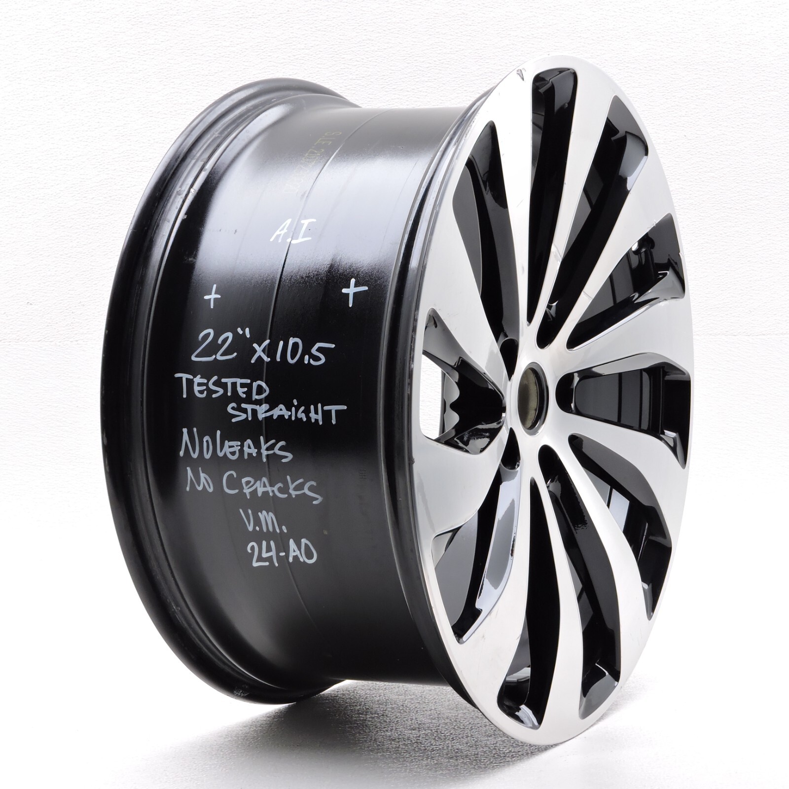 20-24 Bentley Flying Spur 22" 22x10.5 5x130 Rear Rim 10 Spoke Wheel ET55 -24-AO