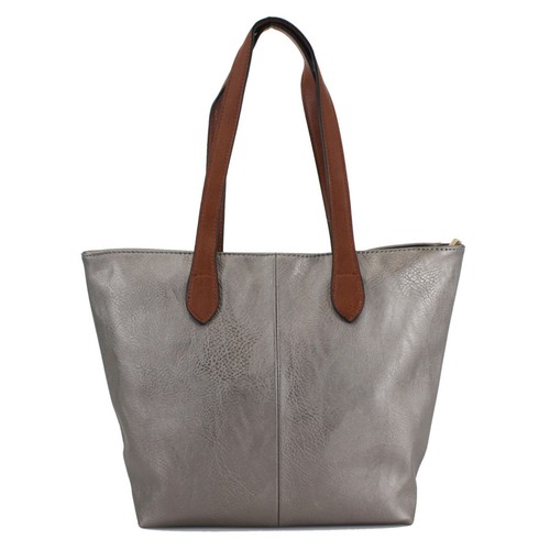 Women Large Twin Contrasting Strap Shoulder Bag Shopper Tote Satchel Handbag - Picture 16 of 27
