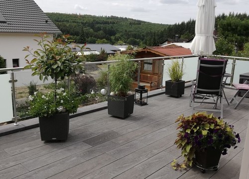 Balkongeländer Edelstahl VSG Glas Geländer - Bild 1 von 4