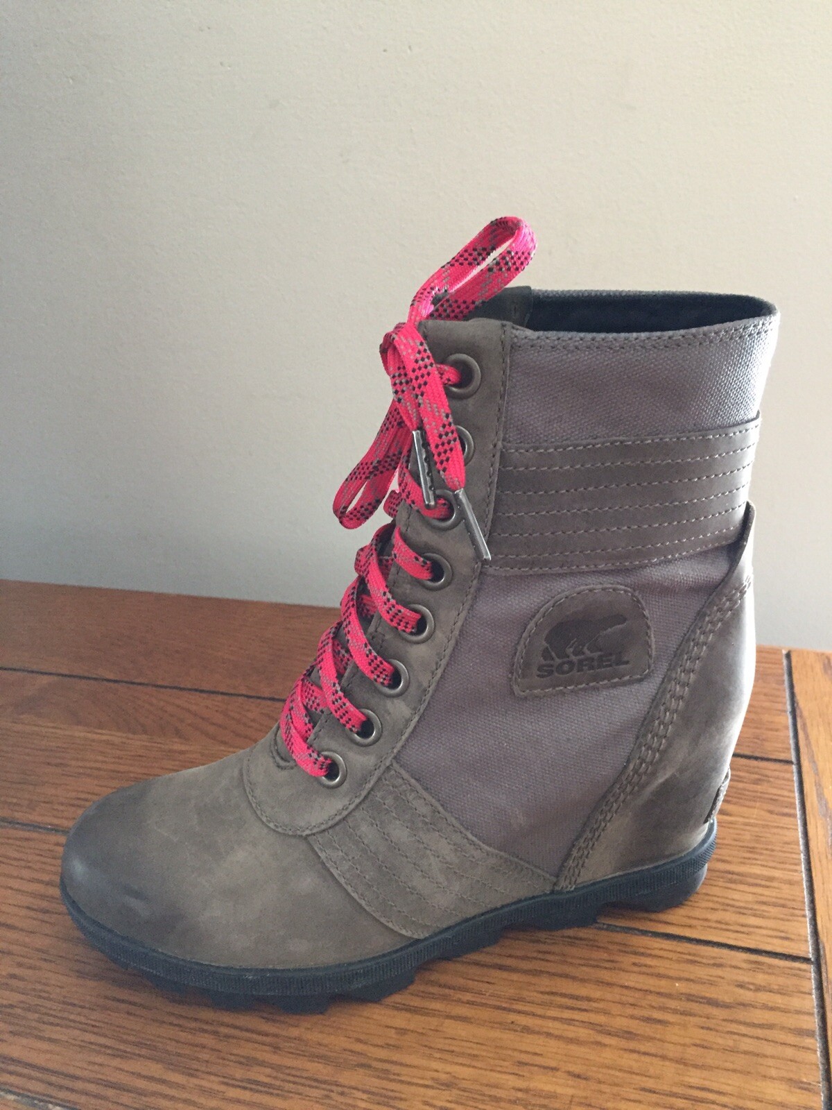 sorel lexie wedge leopard