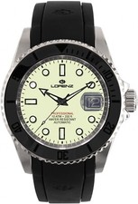 LORENZ Doppel Einspritzpumpe Full Lume 030197LL Automatikuhr Herren Zwinge Ceram