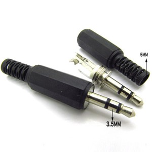 10pcs 3 5mm 1 8 Audio Male Plug Jack Adapter Connector Diy Earphone Speaker Ry Ebay