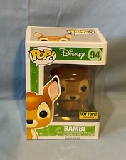 Funko Pop Disney Flocado Bambi Hot Topic Exclusivo #94 Ciervo Figura Vinilo Juguete