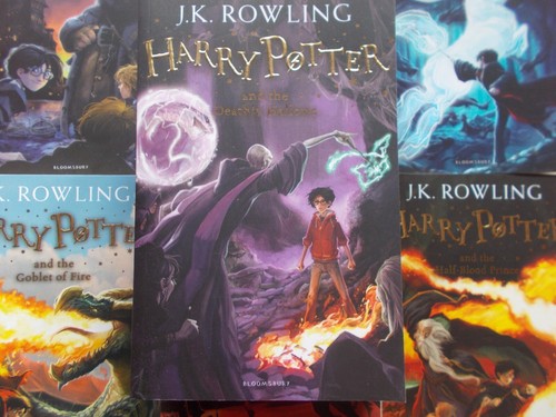HARRY POTTER x 7 - COMPLETE SERIES by J. K. ROWLING - MATCHING COVERS **LIKE NEW - Picture 2 of 5