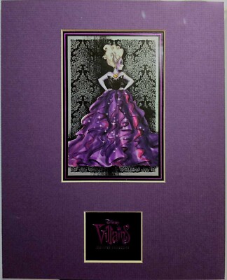 Ursula Disney Designer Series 8x10 matted art print Villains Little Mermaid