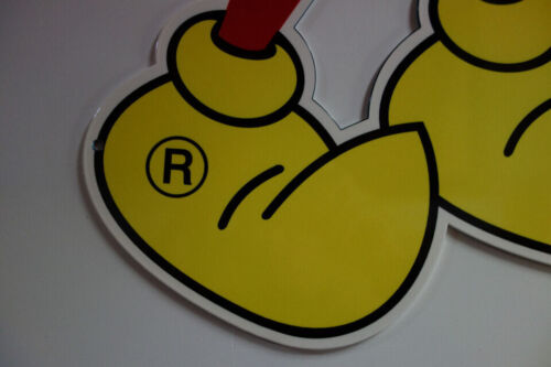 Reddy Kilowatt POPULAR POSE STEEL ENAMEL DIE CUT SIGN. ELECTRICIAN GIFT! 36" - Picture 3 of 4