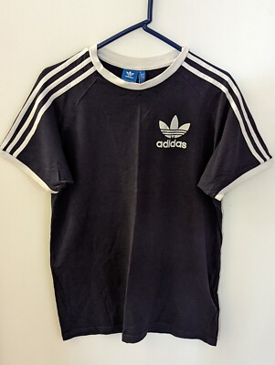 Mens adidas originals vintage california navy t shirt, size medium