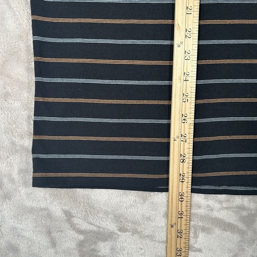 Criquet Performance Players Shirt Mens XL Black Striped Polo Golf Stretch - Picture 18 of 20