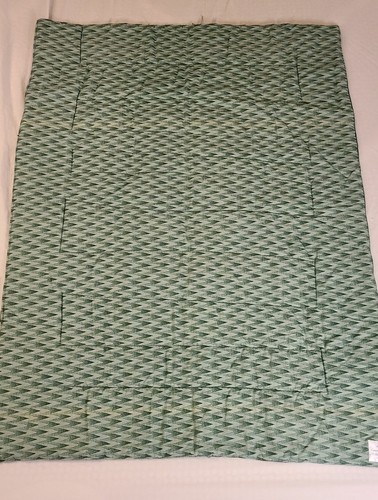 Handgefertigte gesteppte Hütte Baum Landschaft Szene Wandbehang 35" x 26" Kunst Stoff - Bild 4 von 9