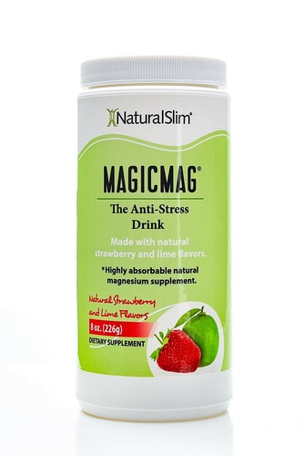 Naturalslim Anti Stress Drink - Citrato De Magnesio Puro En Polvo Con Paja Or