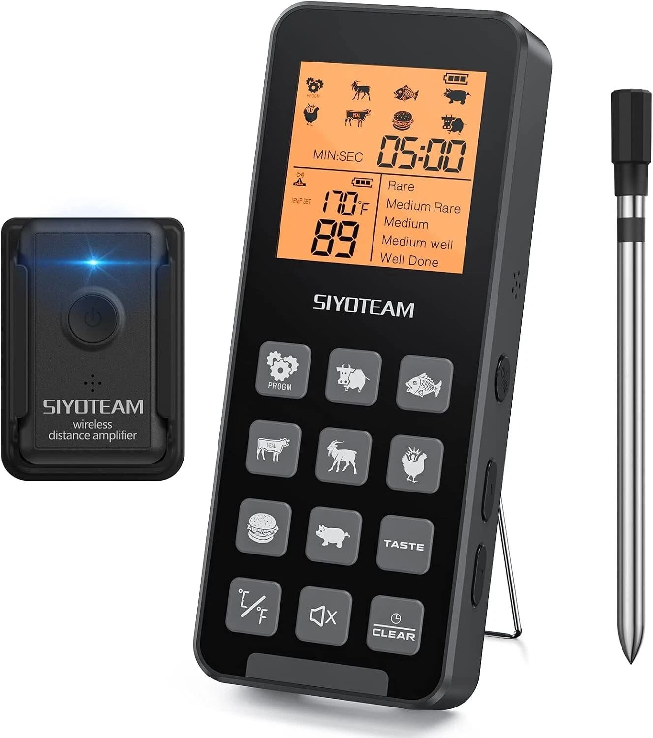 Smart Wireless Meat Thermometer Digital Thermomter for Cooking BBQ Grilling
Opens in a new window or