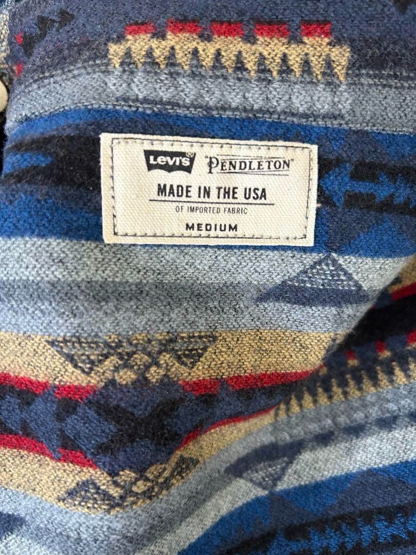 Levi's Pendleton Denim Jacket Collaboration Cotto… - image 5