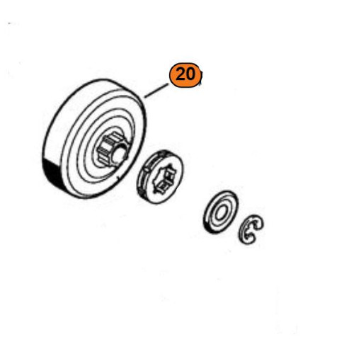 Kit Tamburo Frizione Originale STIHL MS 261 - 0.325" 7 Denti Offerta