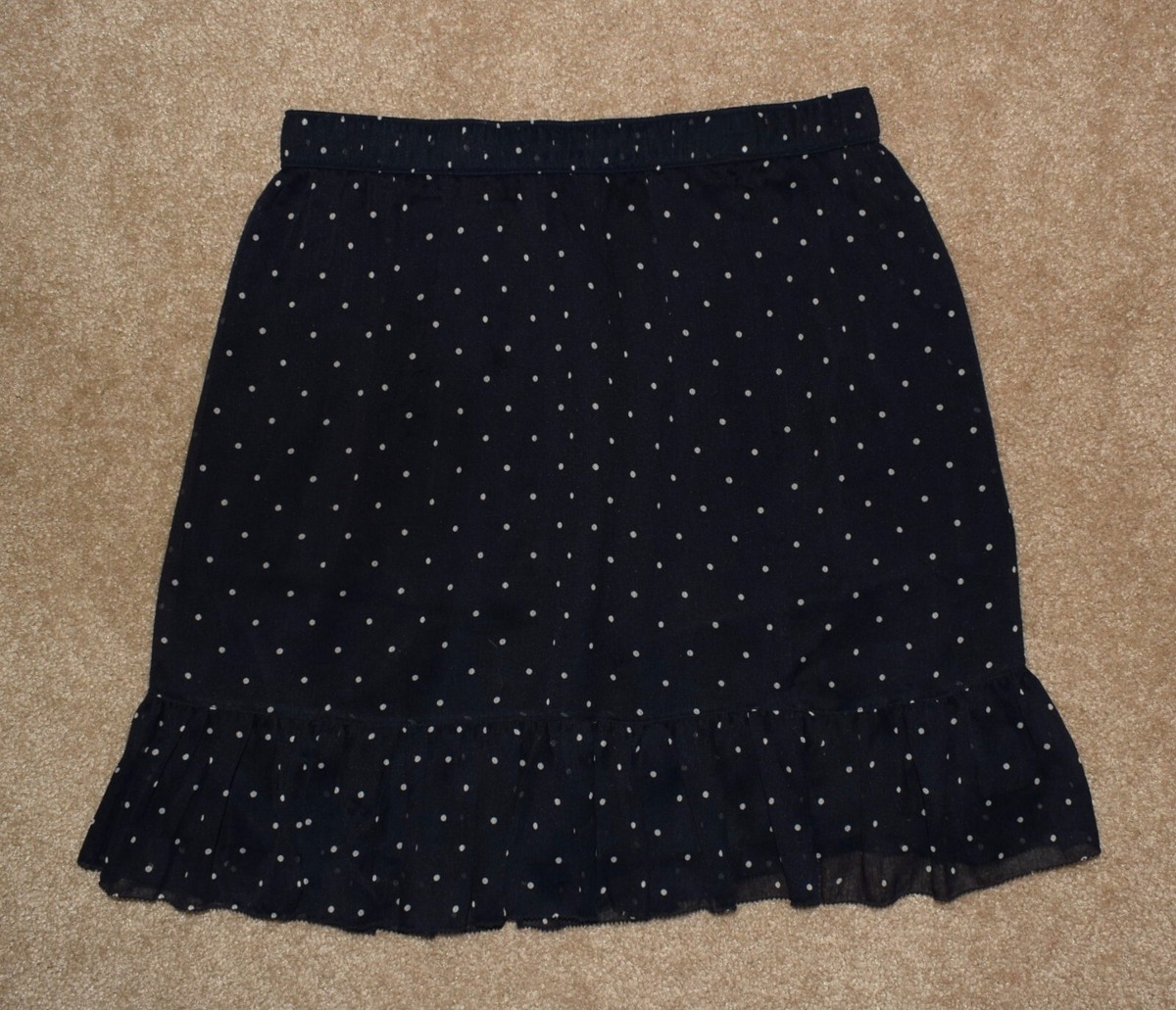 Abercrombie & Fitch スカート セット レース XS New Abercrombie and Fitch Mini Skirt XS Blue White Polka Dot