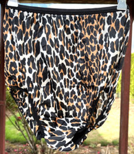 True Vintage Vanity Fair Nylon Panties Leopard Pillow Tab Nylon Tricot Sz.4 NWOT