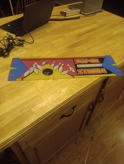 Vintage Super Strike Arcade Backglass/ Beautiful Graphics!!!! 🔥 