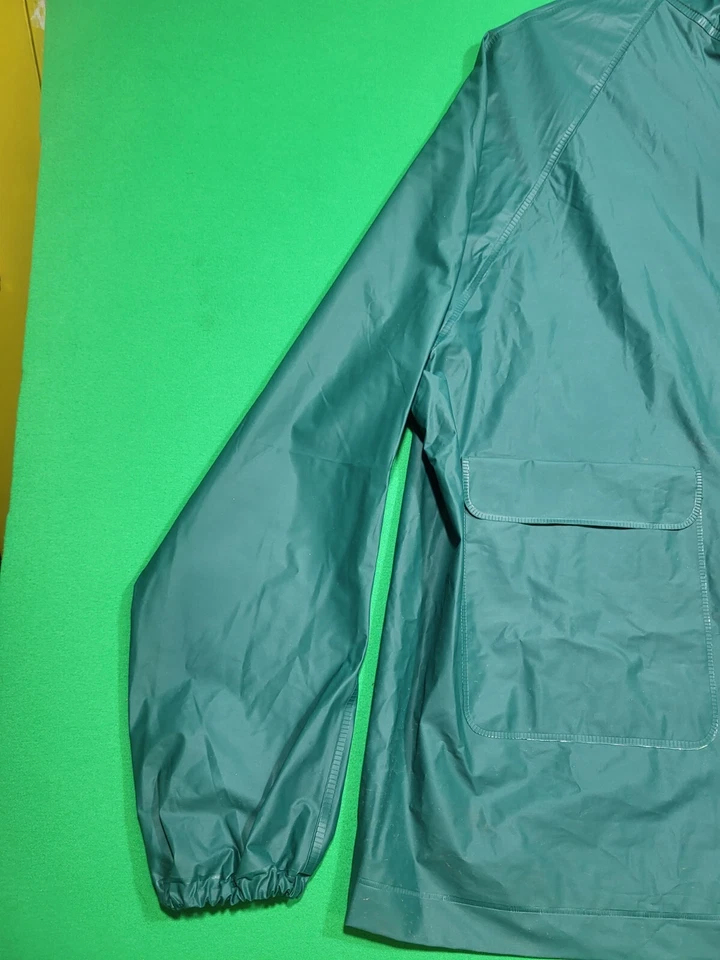 De Colección Stearns Primer Mate Impermeable XL Verde Pesca Navegación Chaqueta PVC Pescador Foto 3 de 4