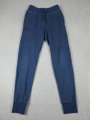 Under Armour Pants Mens Small Blue Running Track Joggers