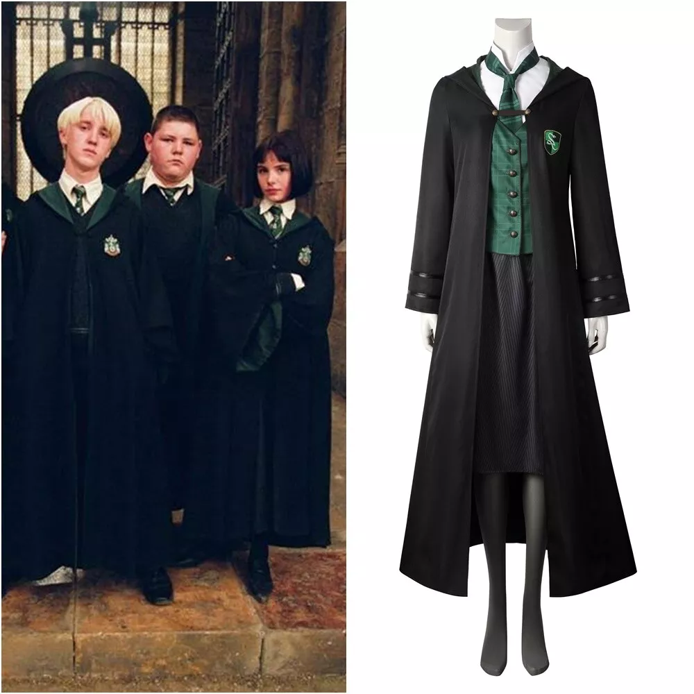 Hogwarts Legacy Female Uniform Slytherin Costume Cosplay Suit Handmade