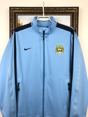 NIKE Manchester City マッシュアップ ジャージ　エラータグ Manchester City Nike Football Jacket Soccer Blue Track Top Rare