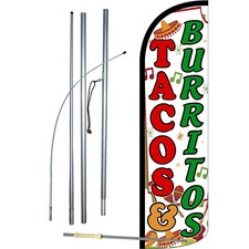 Tacos Burritos Complete Swooper Flag Bundle