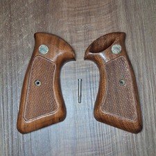 Vintage Smith Wesson Sw J Frame Squarernd Checkered Goncalo Grips Near Mint