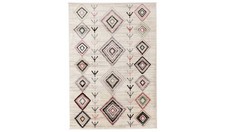 Blush Pink Cut Pile Rug 120x170cm Soft Living Room Bedroom Floor