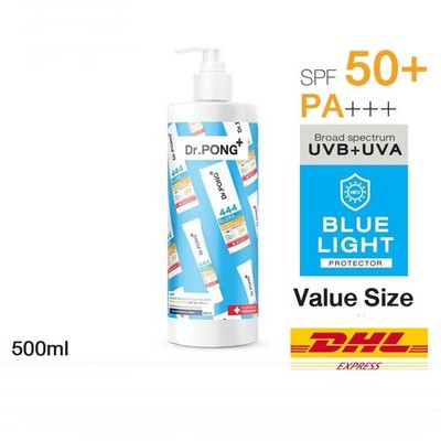500ml Dr.PONG 444 BlueX Iron Oxide Plus Melanin Hybrid Sunscreen SPF50+