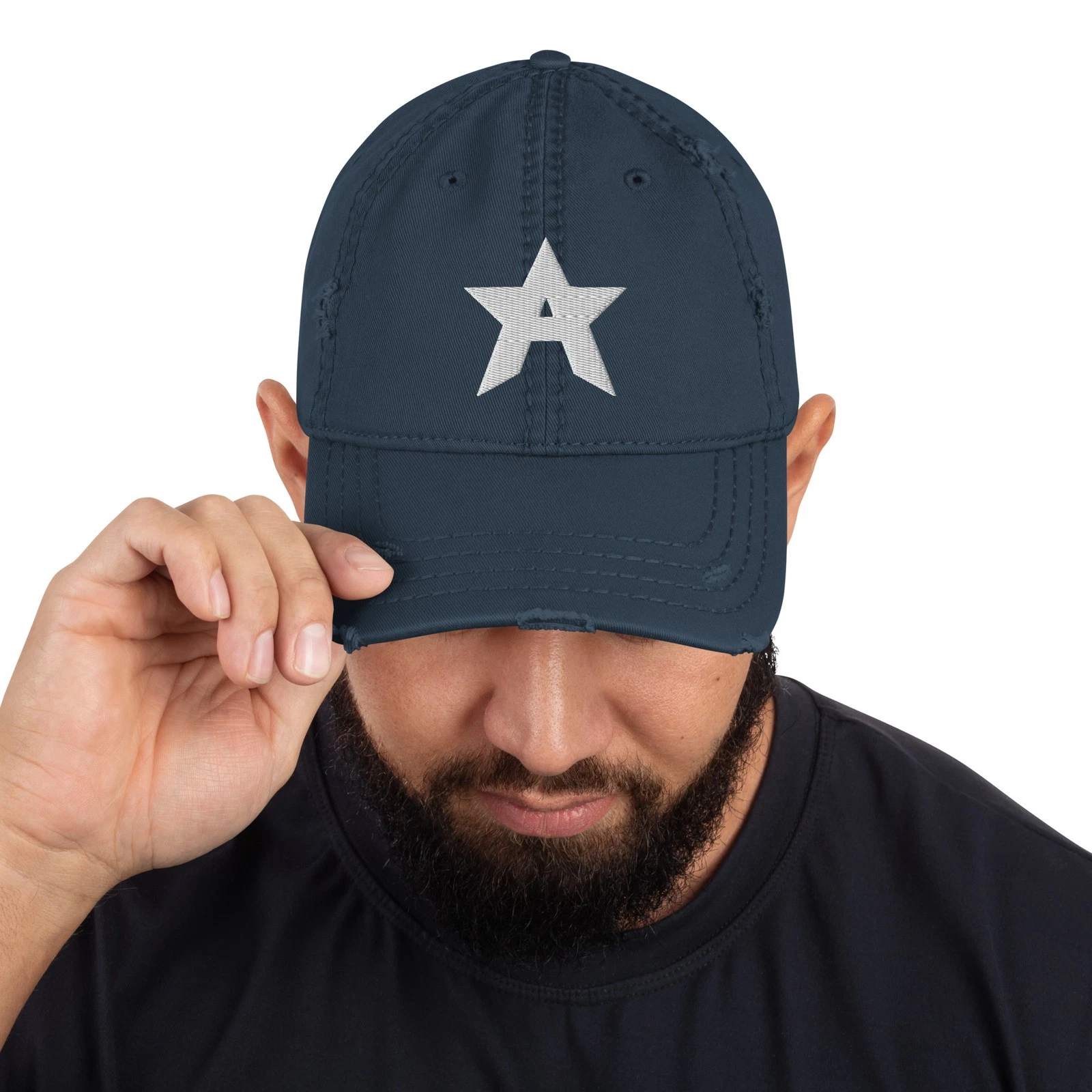 US Agent Embroidered Distressed Dad Hat