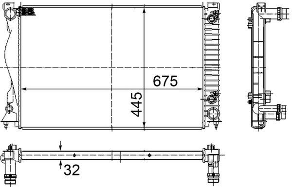 MotorküHler WasserküHler Mahle CR 789 000S FüR 4F5 A6 C6 4F2 Audi Avant Allroad-image