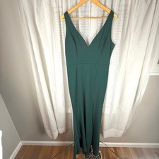 Fashion Nova Jessica Maxi Dress Hunter Green Size L w/ original  tags 