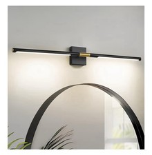 40 Inch Bathroom Light Fixtures, 24W 3CCT Dimmable Black and Gold LED Vanity ...