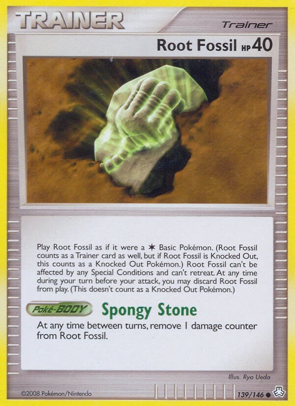 Root Fossil Common Legends Awakened 139/146 NM Pokemon TCG