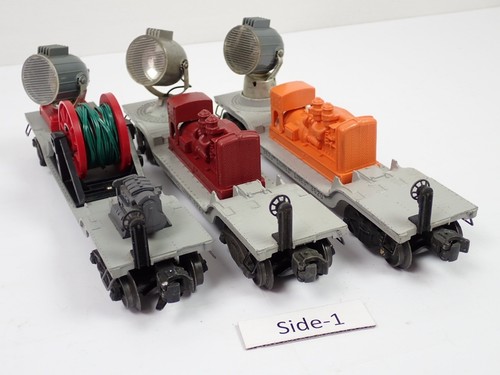 3 Different Vintage 1950s Postwar Lionel O Gauge Searchlight Cars 3620 3650 6520 - Picture 11 of 21