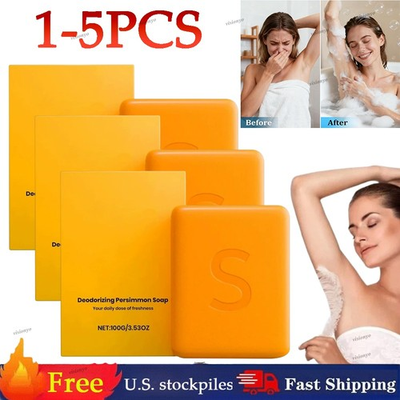 #ad #ad Swarva Persimmon Soap Bar Body Odor Control Deodorant Soap for Men amp; Women 🔥 $29.99