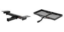 Curt Front Mount Trailer Hitch Receiver W Fixed Cargo Carrier Tray 300lbs 31038