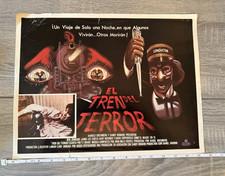 Affiche originale de film Terror Train langue espagnole 17 x 13 Jamie Lee Curtis