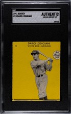 1941 Goudey - Dario Lodigiani #15 Yellow Background