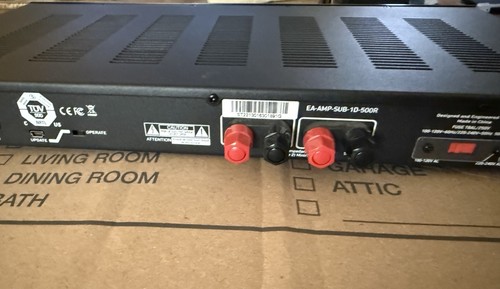 Episode Digital Subwoofer Amplifier Model: EA-AMP-SUB-1D-500R For Parts/Repair - Picture 5 of 6