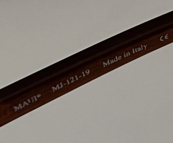 Gafas de sol de colección MAUI JIM MJ-121-06 marcos de metal de cobre ¡Lentes de vidrio rosa rosa! Foto 4 de 4